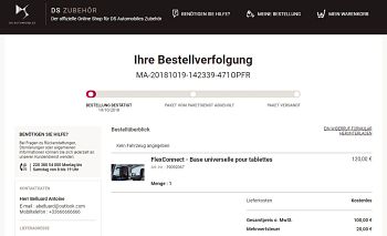 Suivi de commande